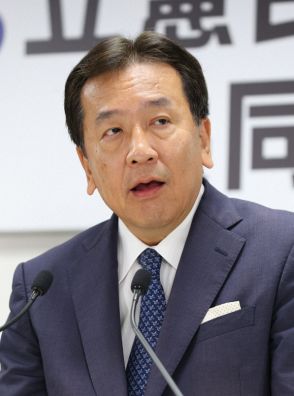 枝野幸男氏「政治不信克服し新政権の選択肢を」　代表選所信表明