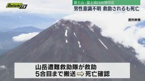 【富士山】登山中の埼玉の５０代男性が山頂付近で意識不明に…救助され五合目まで下山するも死亡（静岡）