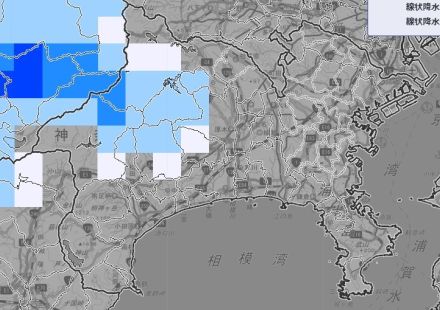 神奈川8日昼過ぎから夜のはじめ頃にかけて、雷を伴った“バケツをひっくり返したような激しい雨の降る所も　大気の状態不安定に