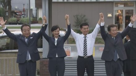 立憲民主党 代表選告示　候補者４人そろって街頭演説　名古屋・東区