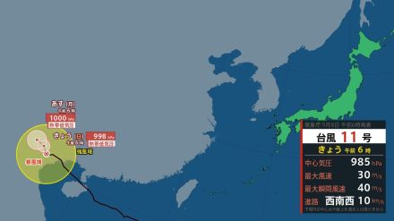 台風11号（ヤギ）情報　中国で大きな被害も…”スーパー台風”今どこに