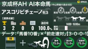 【京成杯AH】AIの本命はアスコリピチェーノ　“ラッキー馬番”の10番ゲットで視界良好