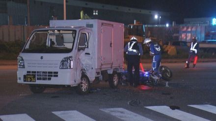 北海道で交通事故相次ぐ　小樽で軽トラックとバイクが衝突　バイクの男性が意識不明