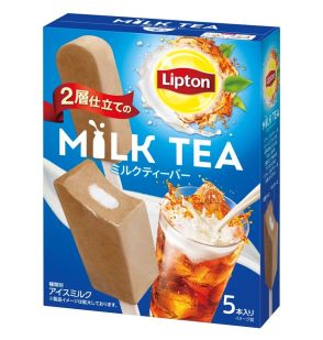 森永乳業「リプトン ミルクティーバー」発売、紅茶の香りとミルクのやさしい甘さを再現