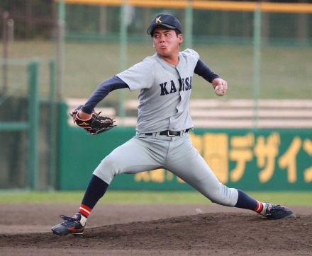 【関西学生野球】今秋ドラフト1位候補の関大・金丸が今季初登板　4カ月ぶり実戦で150キロ、1回無失点