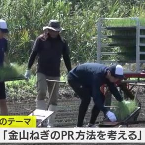 伊佐市の特産品「金山ねぎ」をPR　高校生が植え付け体験　鹿児島・伊佐市