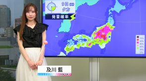 【動画】9日の天気 - 東日本を中心に大気不安定　激しい雨や雷雨に注意　東海から西は猛暑続く（8日19時更新）