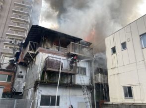 【速報】長崎市油屋町で建物火災　3人を病院搬送《長崎》