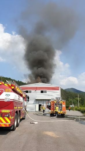 韓国・製薬会社の倉庫で火災…北朝鮮「ごみ風船」起爆装置が爆発か