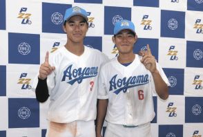 青学大ルーキー・山口翔梧、初スタメンで初安打初打点　高校でも先輩の西川史礁「頼もしい後輩」【東都大学野球】