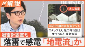 今夜も注意!落雷から離れていても「地電流」で感電か…最終手段は“雷しゃがみ”で急な落雷から身を守れ【Nスタ解説】