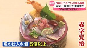 “寿司ピンチ”　コメも魚も高値　スーパーでは“安くする工夫”　寿司店では倒産が…