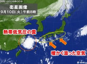 九州から東海で局地的に大雨　三重県の紀伊長島で74.5ミリの非常に激しい雨