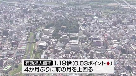 7月の有効求人倍率1.19倍　4か月ぶりに前月上回る　岩手県