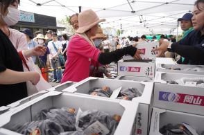 甘くておいしい特産品　「つやまふれあいぶどう祭り」　各地から多くの人／岡山・津山市