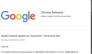 ChromeOS 128に複数の脆弱性 ～「Google Chrome」に存在したゼロデイ脆弱性も