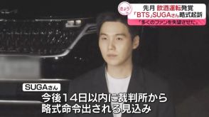 飲酒運転「BTS」SUGAさん略式起訴「多くのファンを失望させた」