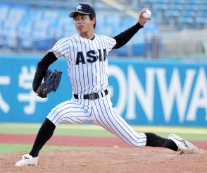 亜大が東農大に連勝で勝ち点　最速151キロ左腕の山城京平が初勝利「絶対無失点に抑える」