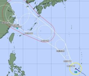 台風13号が発生　沖縄に14日ごろに接近の恐れ　3連休の海・空の便に大きく影響か