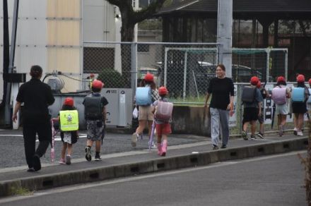 宮崎港小、保護者付き添い登下校　宮崎市発砲　県警パトロール強化