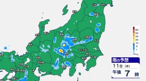 関東甲信では11日昼過ぎから夜遅くにかけて“バケツをひっくり返したような”激しい雷雨の恐れ　“警報級大雨”となる可能性も【12日（木）午後9時までの雨のシミュレーション・11日午前11時更新】