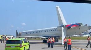 羽田行きデルタ航空旅客機が小型機と接触　小型機の尾翼が根元から折れる　けが人はなし　アメリカ・アトランタ空港