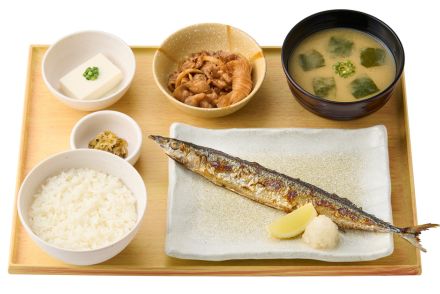 やよい軒「さんまの塩焼定食」9月18日発売