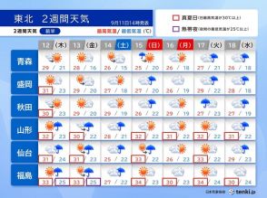 東北は夏と秋のせめぎ合い　秋雨前線や台風の動きに注意　異例の残暑はいつまで?