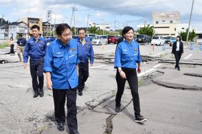 立民4候補が石川県視察　「予算を存分に復興のため使う」