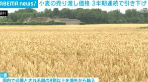 小麦の売り渡し価格 3半期連続で引き下げ 農林水産省