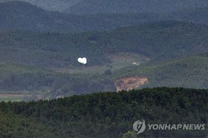 北朝鮮が11日夜に風船散布　韓国側には飛来せず