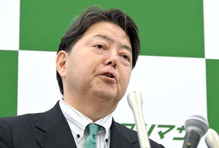 林官房長官が総裁選出陣式　「経験と実績をつぎ込んで日本のために戦う」