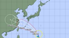 台風13号　位置情報　気象庁発表