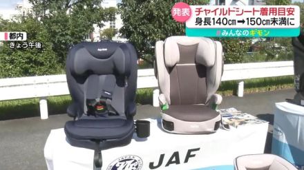 「チャイルドシート」身長低い大人も必要？　着用目安が身長150cm未満に引き上げ　【#みんなのギモン】　