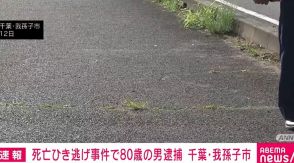 国道沿い70代男性ひき逃げ事件 80歳の男逮捕 千葉・我孫子市