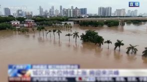 中国・広西チワン族自治区で洪水と土砂崩れ、台風11号の影響で