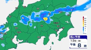 関東甲信では13日夜遅くにかけて“バケツをひっくり返したような”激しい雷雨か 引き続き大気の状態が不安定で警報級大雨の恐れ【14日（土）午後9時までの雨のシミュレーション・13日午前11時更新】