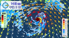 台風13号が3連休を直撃　14日(土)の夕方ごろに奄美に最接近へ　南西諸島は暴風・高波などに厳重警戒