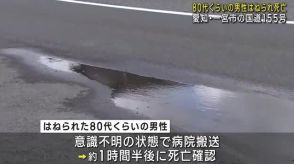 80代くらいの男性が車にはねられ死亡　乗用車を運転していた会社員の男(44)を逮捕　愛知・一宮市