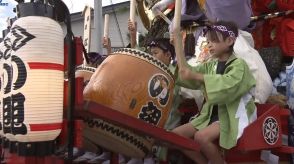 14日からの盛岡秋祭りを前に幼稚園児が伝統の盛岡山車の巡行を体験　岩手