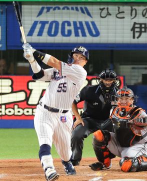 【ヤクルト】村上宗隆 26号3ランの豪快先制弾！直近4戦3発 青木宣親が引退表明に 巨人・山﨑伊からセンターバックスリーンへ