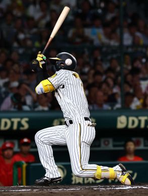 【阪神】森下翔太が左肩肩甲骨付近に死球で甲子園に悲鳴と怒号、試合前には自打球直撃で満身創痍