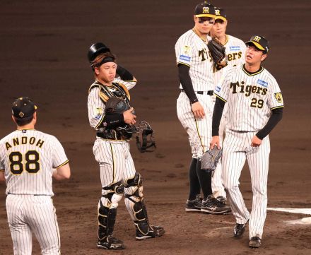 阪神　高橋は5回2/3、4安打3失点　4勝目の権利持って交代　2番手の石井が火消しに成功