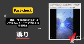 Ball lightning（球電） という電気エネルギーが浮遊？ 実際はCGを用いた映像【ファクトチェック】