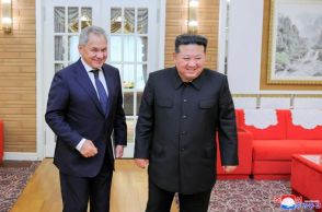 金正恩氏、ショイグ前国防相と会談　「ロシアとの協力さらに拡大」