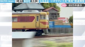 臨場感あふれる鉄道模型の走りを実現させたジオラマの“隠れた工夫”に「頭良すぎ…！」「すごい疾走感、これが模型！？」と驚きの声