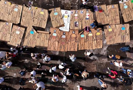 【今日の1枚】行方不明の家族、共に行進 メキシコ