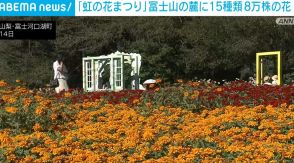 「虹の花まつり」 富士山の麓で15種類8万株の花が見ごろ