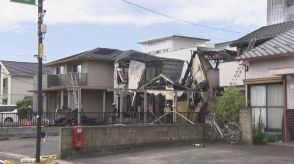 愛知・一宮市で住宅全焼　周りの建物3棟にも延焼