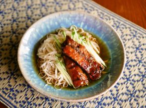 【つるりと夏のそうめんレシピ】 サンマかば焼きのっけそうめん イワシやサバ缶よりサンマ缶が合う